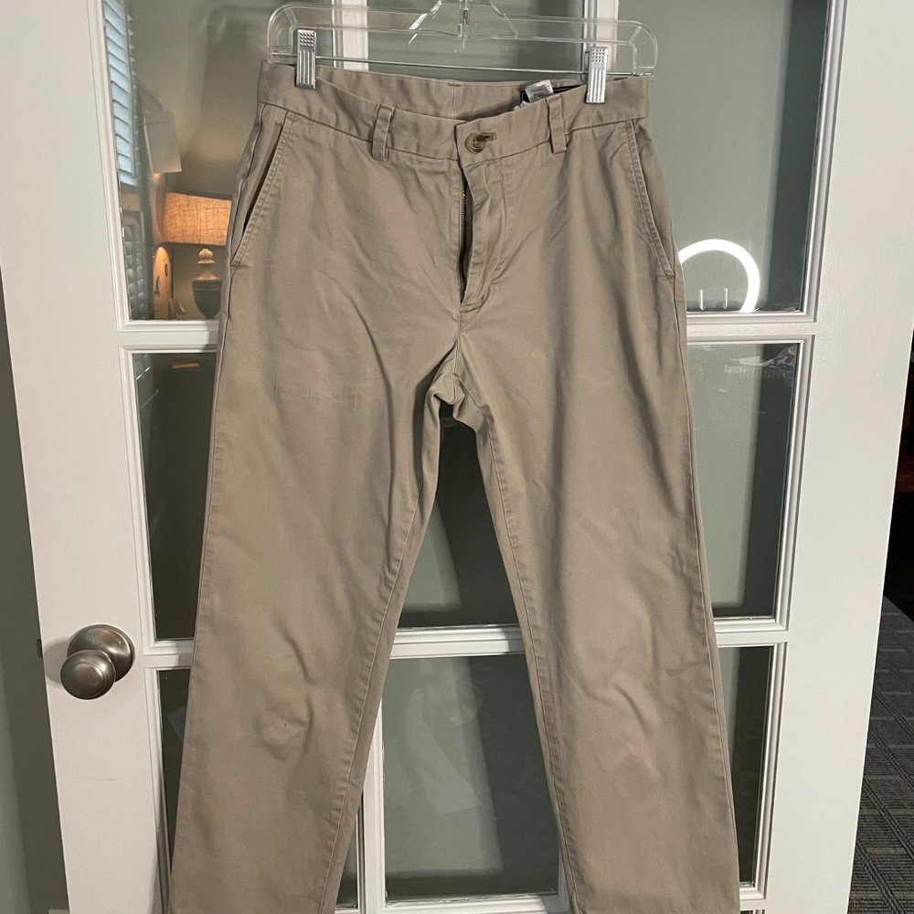 men's breaker pants khaki size 30x30 vineyard vines